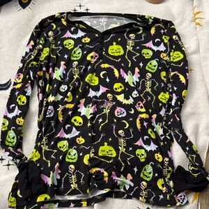 Little sleepies women’s Skeleton and Pumpkin Long Sleeve Shirt